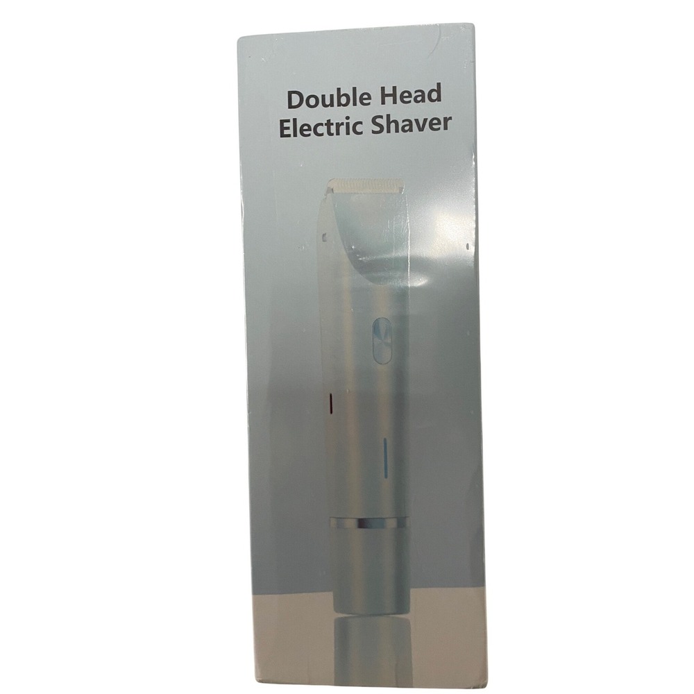 Double Head Electric Shaver – Rechargeable & Waterproof (Wet & Dry)